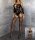 Noir Enigma Bodystocking – Schwarzer Cut-Out Netzbody mit ouvert Schritt für XS–L