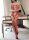 Red Inferno Bodystocking – Red Fishnet Catsuit with Lace-Up Front, Cut-Outs & Open Crotch, XS–L