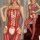 Red Inferno Bodystocking – Red Fishnet Catsuit with Lace-Up Front, Cut-Outs & Open Crotch, XS–L