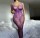 Purple Lace Dreams Bodystocking – Sinnliches Lila, ouvert, XS bis XL, elastisch