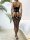 Noir Eclipse Garter Bodystocking – Black fishnet catsuit with garter illusion, cut out panels & open crotch, one size XS–L (EU 34–40), curve shaping stretch