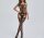 Noir Eclipse Garter Bodystocking – Black fishnet catsuit with garter illusion, cut out panels & open crotch, one size XS–L (EU 34–40), curve shaping stretch