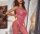 Neon Siren Bodystocking – Hot pink floral fishnet catsuit with open crotch & multi strap shoulders, one size XS–XL, soft stretch & curve hugging