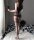 Noir Polka Line Bodystocking – Black sheer mesh with polka dot waist, triple thigh stripes & open crotch, one size XS–M