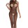 Black Temptress Bodystocking – Sheer Backless Fishnet Catsuit with Open Crotch for XS–L