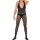 Obsidian Veil Men’s Bodystocking – Schwarzer Herren Catsuit mit Halterneck, rückenfrei & Ouvert Schritt, XS–M (34–38), transparent & elastisch