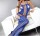 Azure Temptation Bodystocking – Seductive Lace-Up Design & Cut-Outs, XS-L, Open-Crotch, Blue