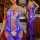 Cobalt Petal Straps Bodystocking – Electric blue mesh with lace up front, suspender look & crotchless design, one size XS–L