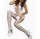 Arctic Petal Straps Bodystocking – Weißer Netz Catsuit mit Lace Up Front, Straps Optik & ouvert Schritt, One Size XS–L bis ca. 70 kg