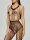 Midnight Ivy Bodystocking – Schwarzer Netz-Catsuit mit floraler Spitze und ouvert Schritt für XS–M