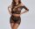 Lace Temptation Set – Zweiteiliges Spitzen-Dessous-Kleid mit Cut-Outs, schulterfrei, dehnbar, für XS-L (34-40)