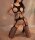 Obsidian Flame Bodystocking – Black Cut-Out Fishnet Catsuit with Open Crotch, XS-L