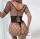 Seductive Off-Shoulder Net Bodystocking – Ouvert, dehnbar, XS-L (34-40), Schwarz