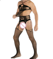 Black Open Garter Bodystocking – Extravagant und...