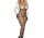 Velvet Stripe Lace Bodystocking – Netz-Catsuit mit Streifen & Spitze, ouvert Schritt, XS–L bis 175 cm