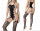 Rogue Siren Garter Cutout Bodystocking – Open Crotch Garter Look with Side Cutouts