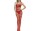 Red Lace Wave Bodystocking – Verführerischer Catsuit für XS-L, elastisch, bis 175 cm