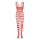 Red Lace Wave Bodystocking – Verführerischer Catsuit für XS-L, elastisch, bis 175 cm