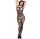 Crisscross Mesh Open-Crotch Bodystocking – black crisscross mesh, open crotch, breathable stretch