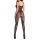 Crisscross Mesh Open-Crotch Bodystocking – black crisscross mesh, open crotch, breathable stretch