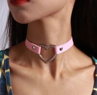 Sweetheart Choker – Zartrosa Halsband aus...