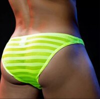 Neon Glow Mens Sheer Briefs – Transparente...
