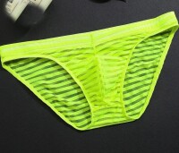 Neon Glow Mens Sheer Briefs – Transparente...