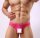 Neon Pink Mens Sheer Briefs – Transparente Herren-Unterhose, Einheitsgröße