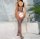 Obsidian Honeycomb Garter Bodystocking – Honeycomb fishnet suspender look with open crotch, one size XS–L