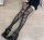Ribbon Cage Suspender Mesh Pantyhose – Suspender look mesh tights with criss cross ribbons (XS–M up to 70 kg)
