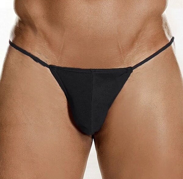 Minimal Elegance Mens String – Klassisch schwarz, elegant und bequem