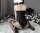 Noir Bardot Strapless Sheer Bodystocking – schulterfreier Catsuit mit Bandeau & semitransparenten Beinen