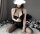 Noir Bardot Strapless Sheer Bodystocking – schulterfreier Catsuit mit Bandeau & semitransparenten Beinen