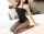 Noir Bardot Strapless Sheer Bodystocking – schulterfreier Catsuit mit Bandeau & semitransparenten Beinen