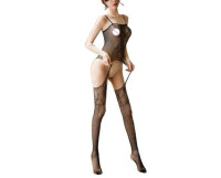 Black Lace Temptation Bodystocking – Ouvert, elastisch und elegant