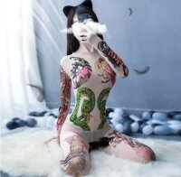 Inkcanvas Dragon Bloom Bodystocking – Second Skin...