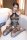 Black Dahlia Halterneck Bodystocking – Halterneck, floral lace & fishnet look, open crotch – one size XS–L (EU 34–40)
