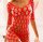Red Seduction Bodystocking – Verführerisches Rot, ouvert, XS bis L, elastisch