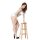 White Eclipse Bodystocking – Erotischer Netz Catsuit mit Cut Outs, XS L, verführerisch & elastisch