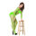 Neon Eclipse Bodystocking – Ouvert Netz Catsuit mit großen Cut Outs, XS L, hoch elastisch – Fetishwear & Costume Play