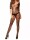Nocturnal Empress – Sinnlicher Netz-Bodystocking mit floralem Ornamentmuster, ouvert, XS-L, Schwarz