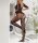 Noir Baroque Bodystocking – Schwarzer Ouvert Catsuit mit Ornamentspitze & halblangen Ärmeln, XS L