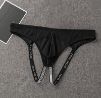 Mens Midnight Mesh Brief – Schwarze...