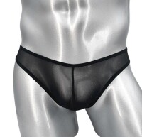 Mens Midnight Mesh Brief – Schwarze...