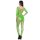 Neon Pulse Bodystocking – Neon grüner Ouvert Catsuit aus Netz, XS L