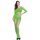 Neon Pulse Bodystocking – Neon grüner Ouvert Catsuit aus Netz, XS L
