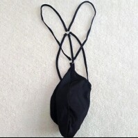 Exquisite Mens Strappy Bodysuit – Verführerische Riemen, XS bis S, 100% Polyester