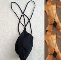 Exquisite Mens Strappy Bodysuit – Verführerische Riemen, XS bis S, 100% Polyester