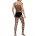 Striped Passion Herren Netz-Catsuit – Stilvolle Verführung in elastischem Design