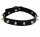 Rebel Edge Choker – Schwarzes Kunstleder-Halsband mit silbernen Nieten